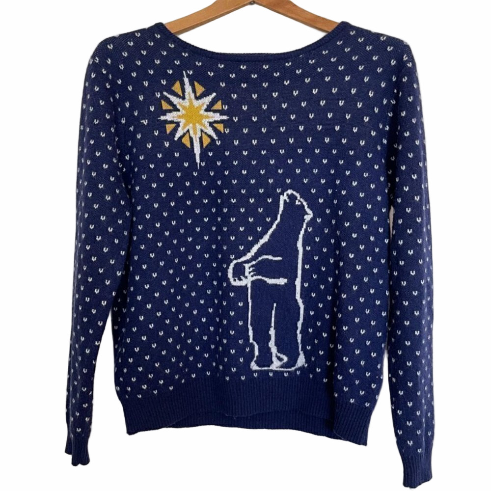 𝅺louche Knit Bear Star Sweater Small